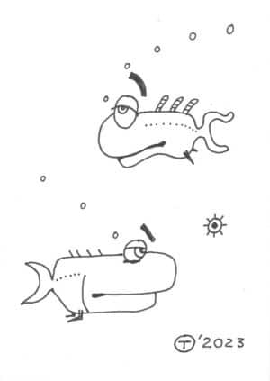 A6 Tegning - Sea Life 06
