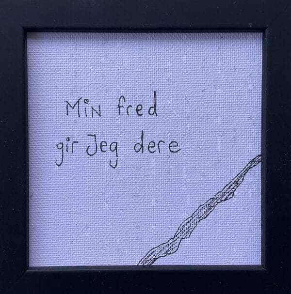 10x10 Sitat Maleri - Fred 01