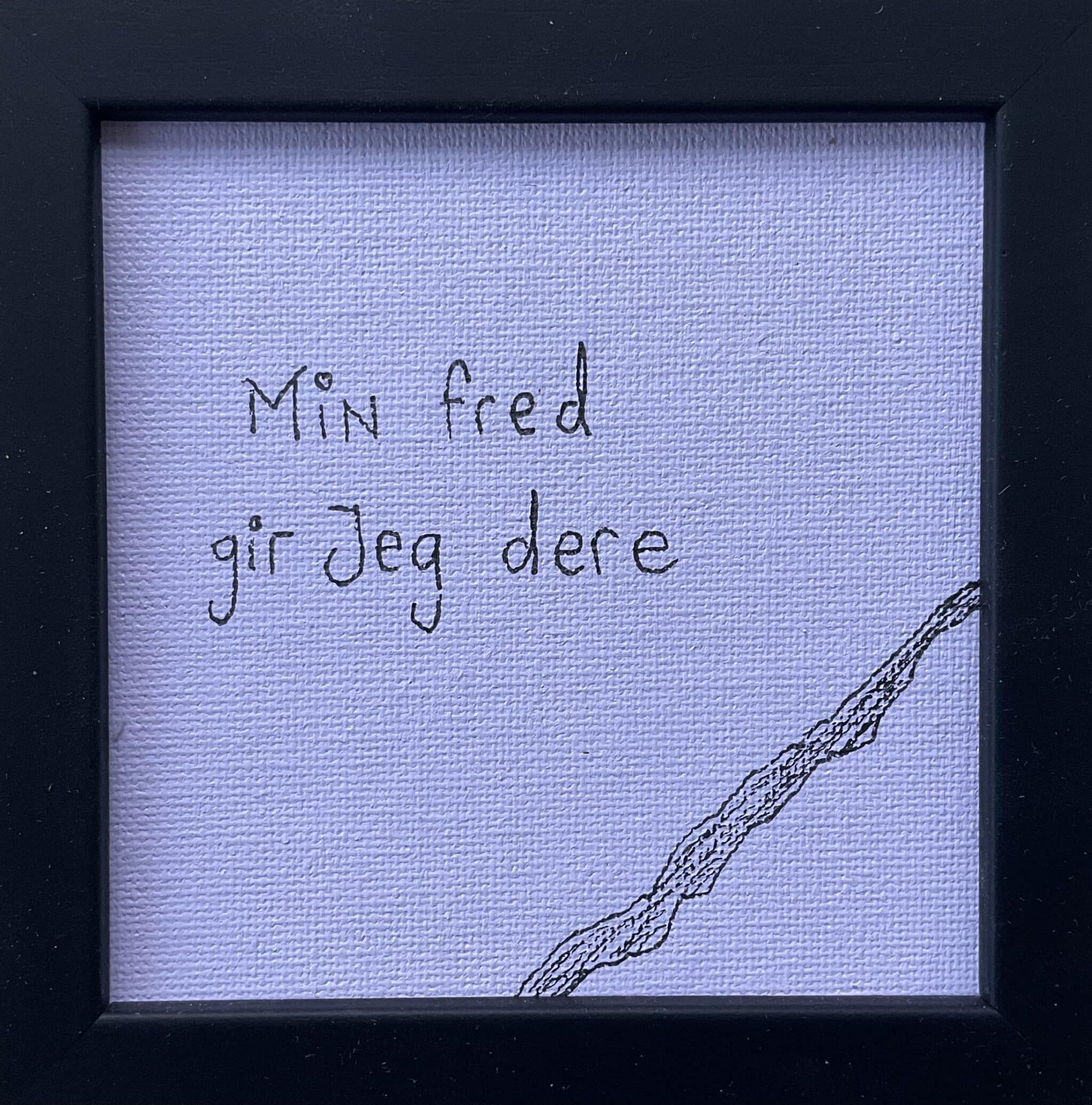 10x10 Sitat Maleri - Fred 01