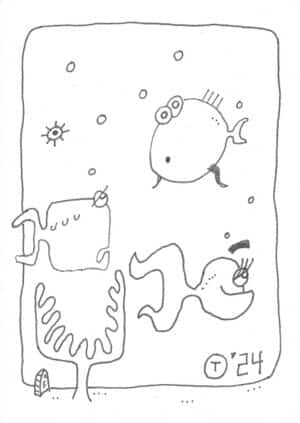 A6 Tegning - Sea Life 08