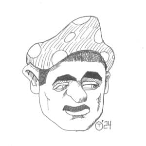21x21cm Tegning - Fantasy Male Portrait 8