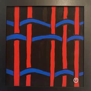 20x20cm Tusj - Abstrakt 2a