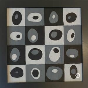20x20cm Tusj - Abstrakt 4c