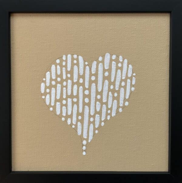 15x15cm Tusj - Hjerte 4