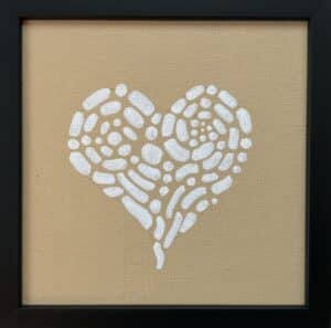 15x15cm Tusj - Hjerte 5