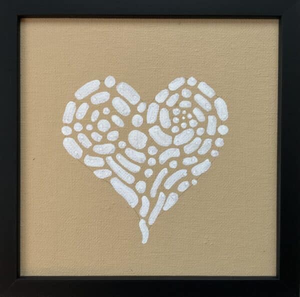 15x15cm Tusj - Hjerte 5