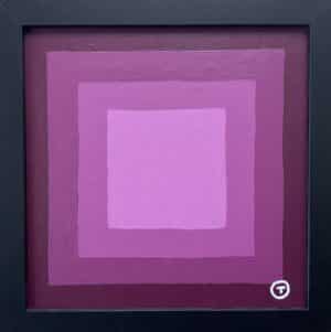 20x20cm Akryl Maleri - Abstrakt 3a