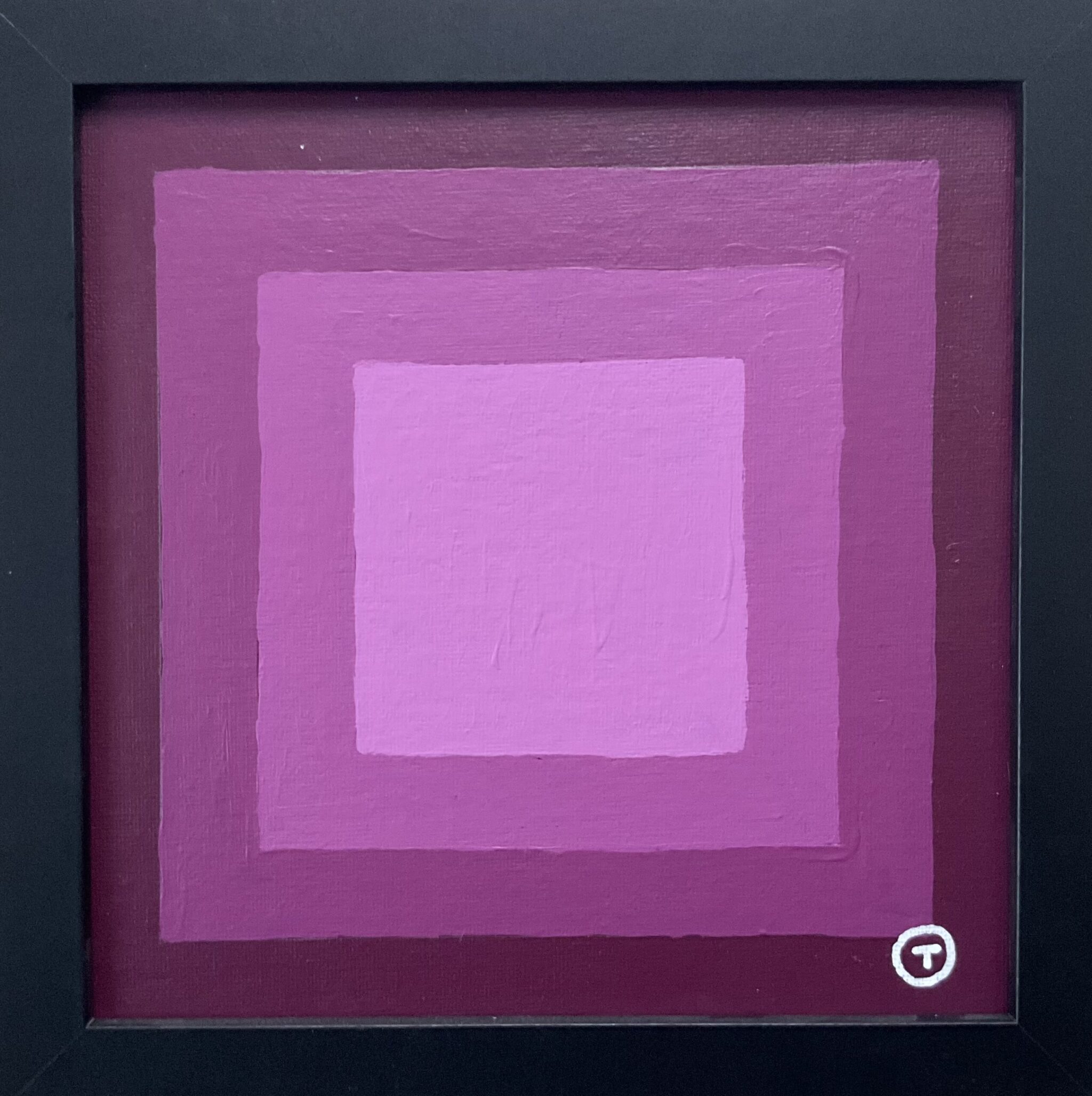 20x20cm Akryl Maleri - Abstrakt 3a