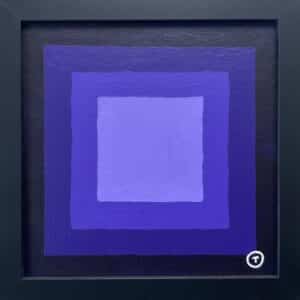 20x20cm Akryl Maleri - Abstrakt 3b