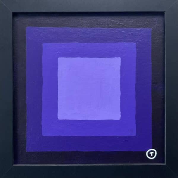 20x20cm Akryl Maleri - Abstrakt 3b