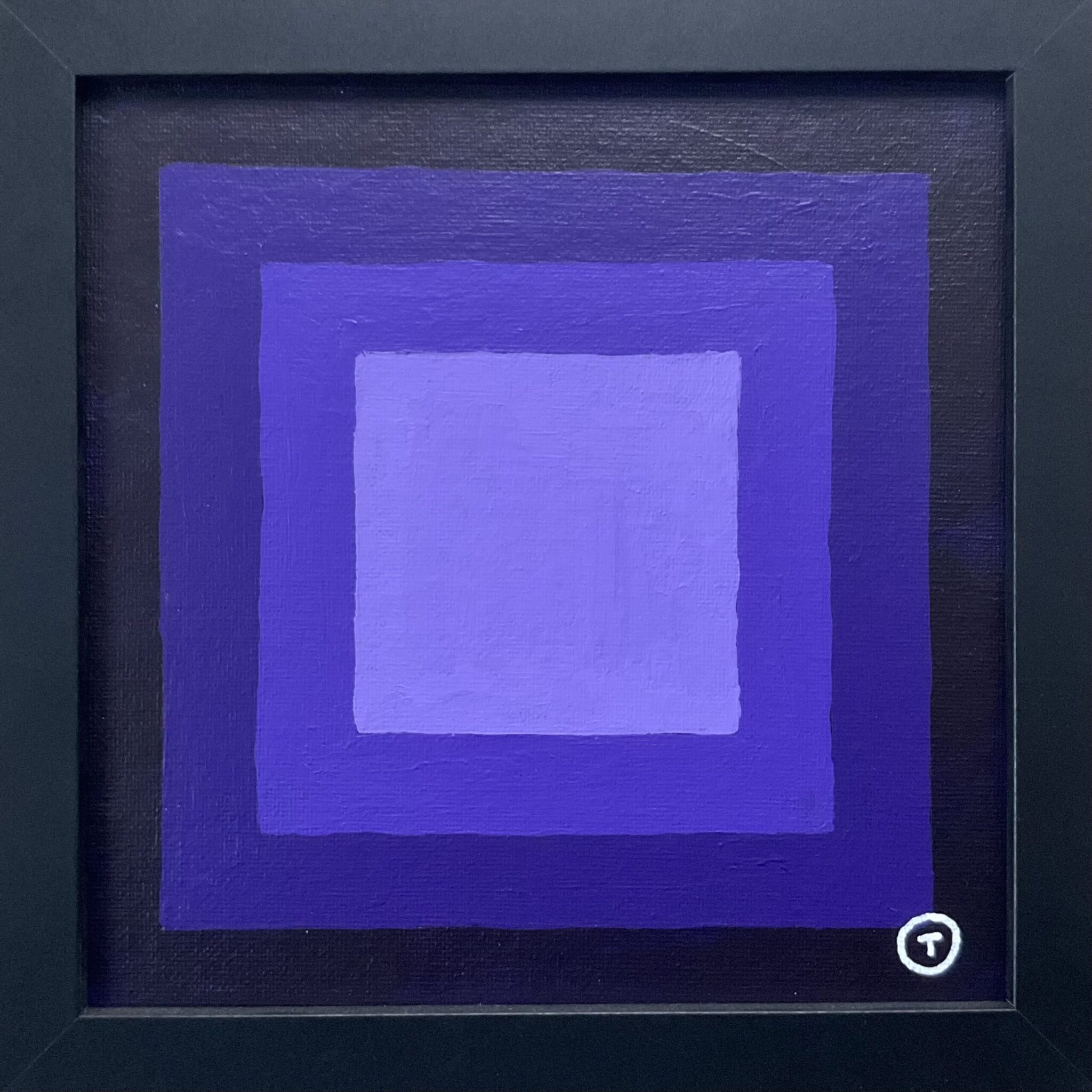 20x20cm Akryl Maleri - Abstrakt 3b
