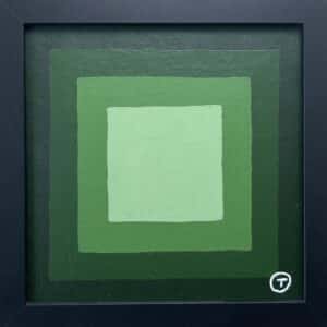 20x20cm Akryl Maleri - Abstrakt 3c