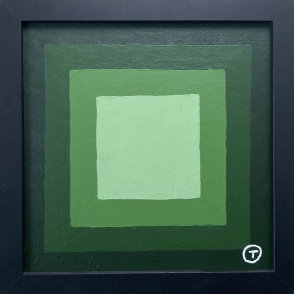 20x20cm Akryl Maleri - Abstrakt 3c