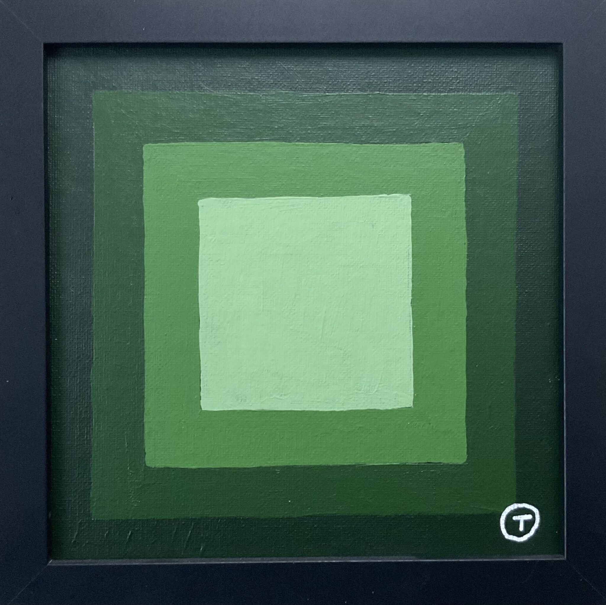 20x20cm Akryl Maleri - Abstrakt 3c