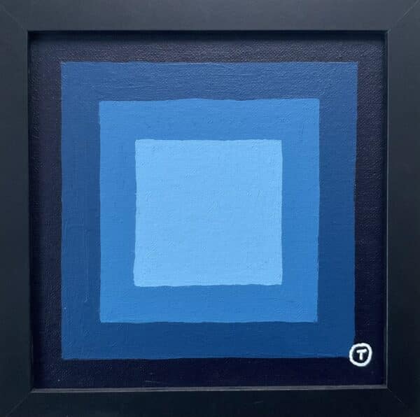 20x20cm Akryl Maleri - Abstrakt 3e