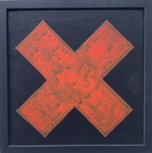 20x20cm Akryl Maleri - X