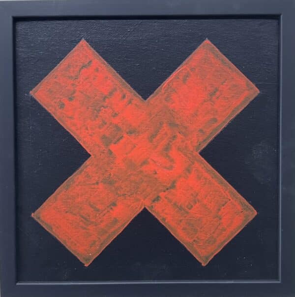 20x20cm Akryl Maleri - X