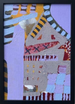 30x21cm Akryl Maleri - Abstrakt 1