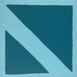20x20cm Akryl Maleri - Turkis Symbol