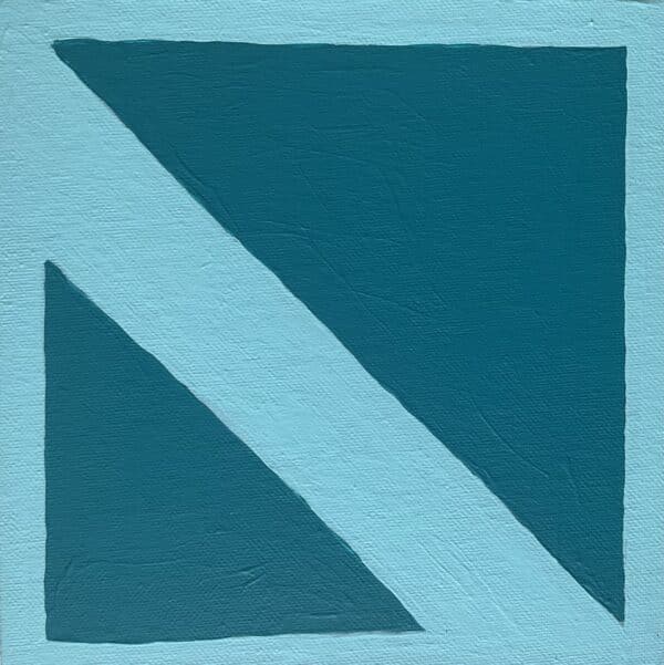20x20cm Akryl Maleri - Turkis Symbol