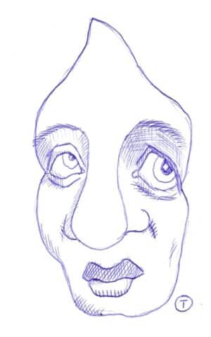 A6 Tegning - Face 01