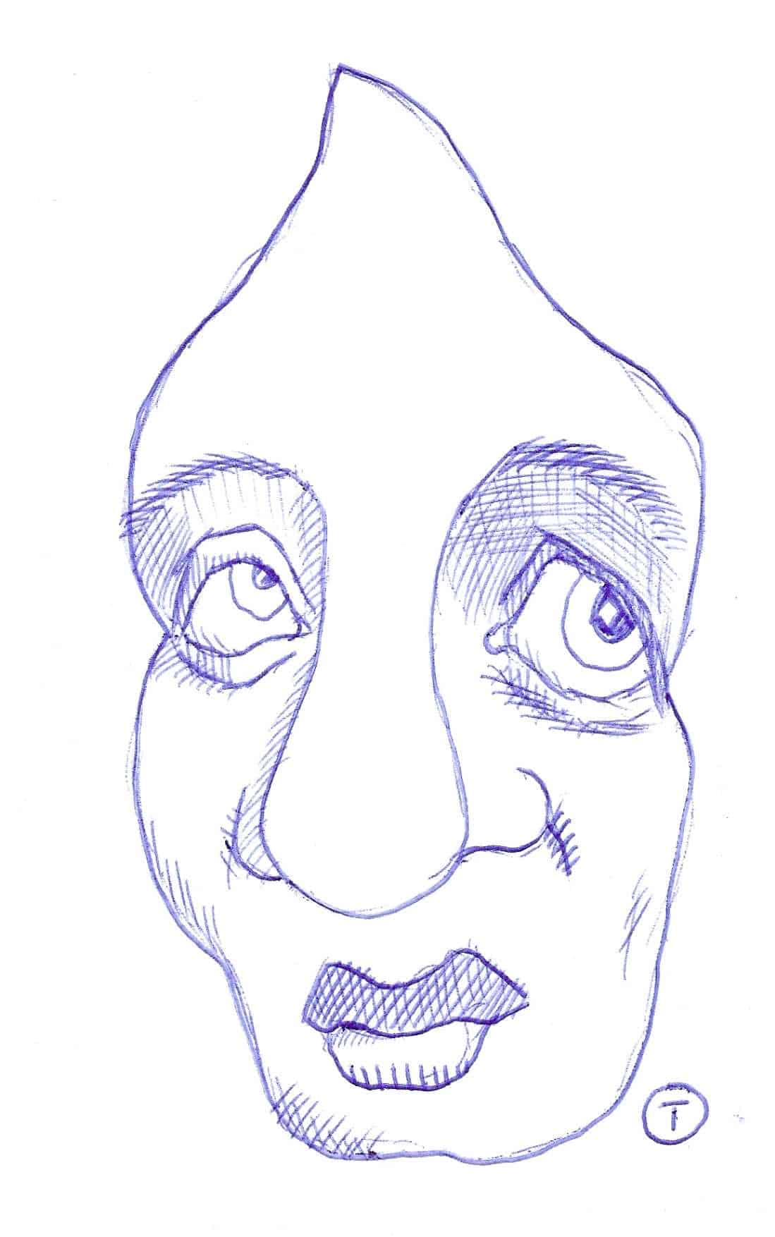 A6 Tegning - Face 01