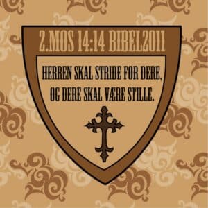 20x20cm Aluminiums Trykk - Herren skal stride for dere