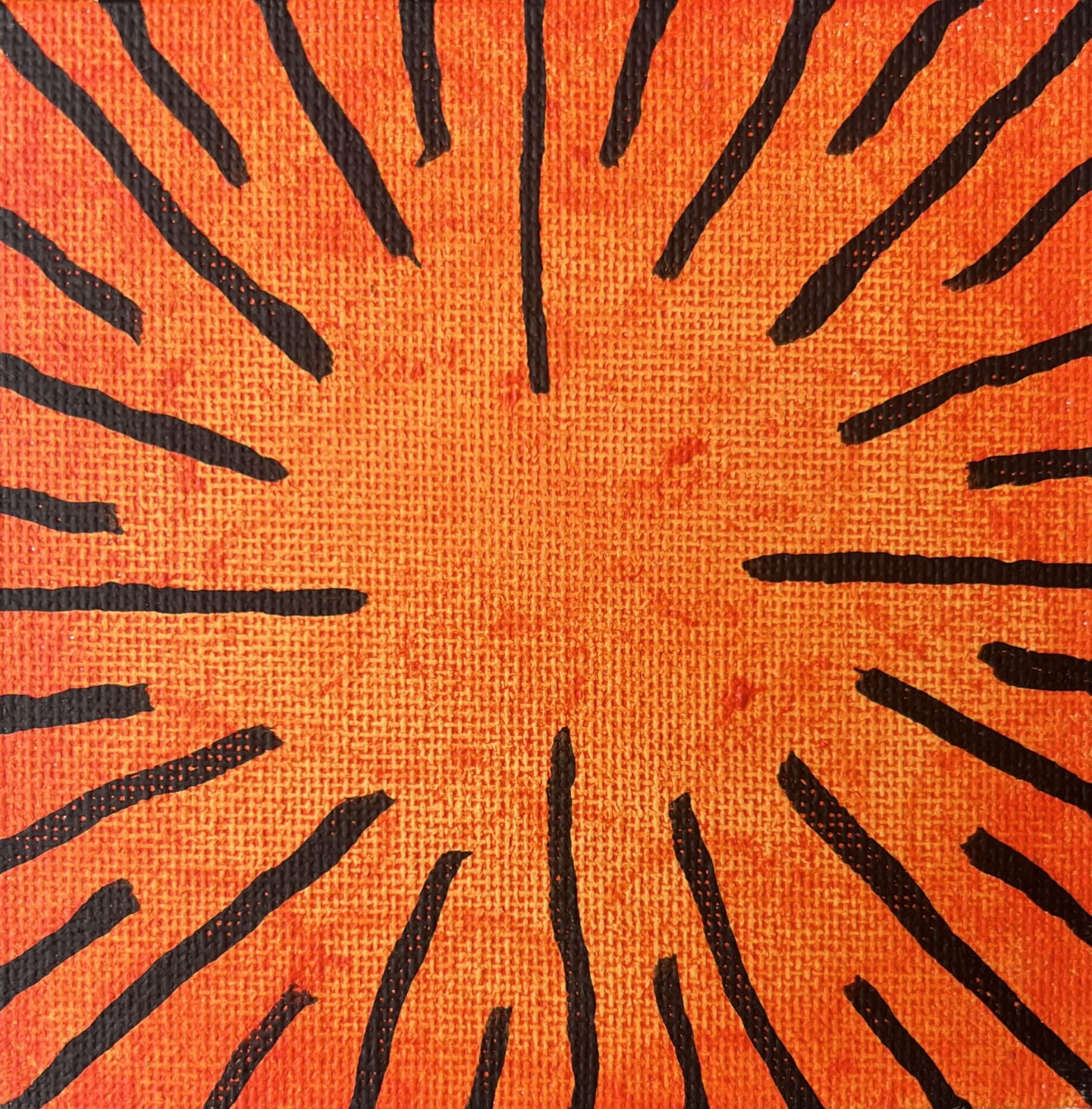10x10cm Akryl Maleri - Sentrert