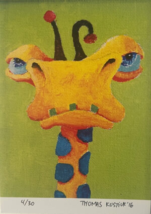 A6 Trykk - Grumpy Giraffe